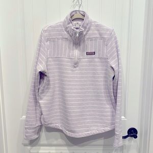 Vineyard Vines purple stripe pullover